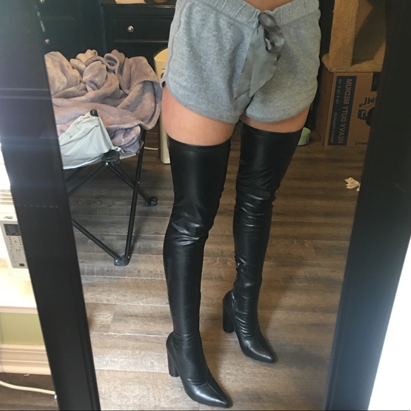 poshmark thigh high boots